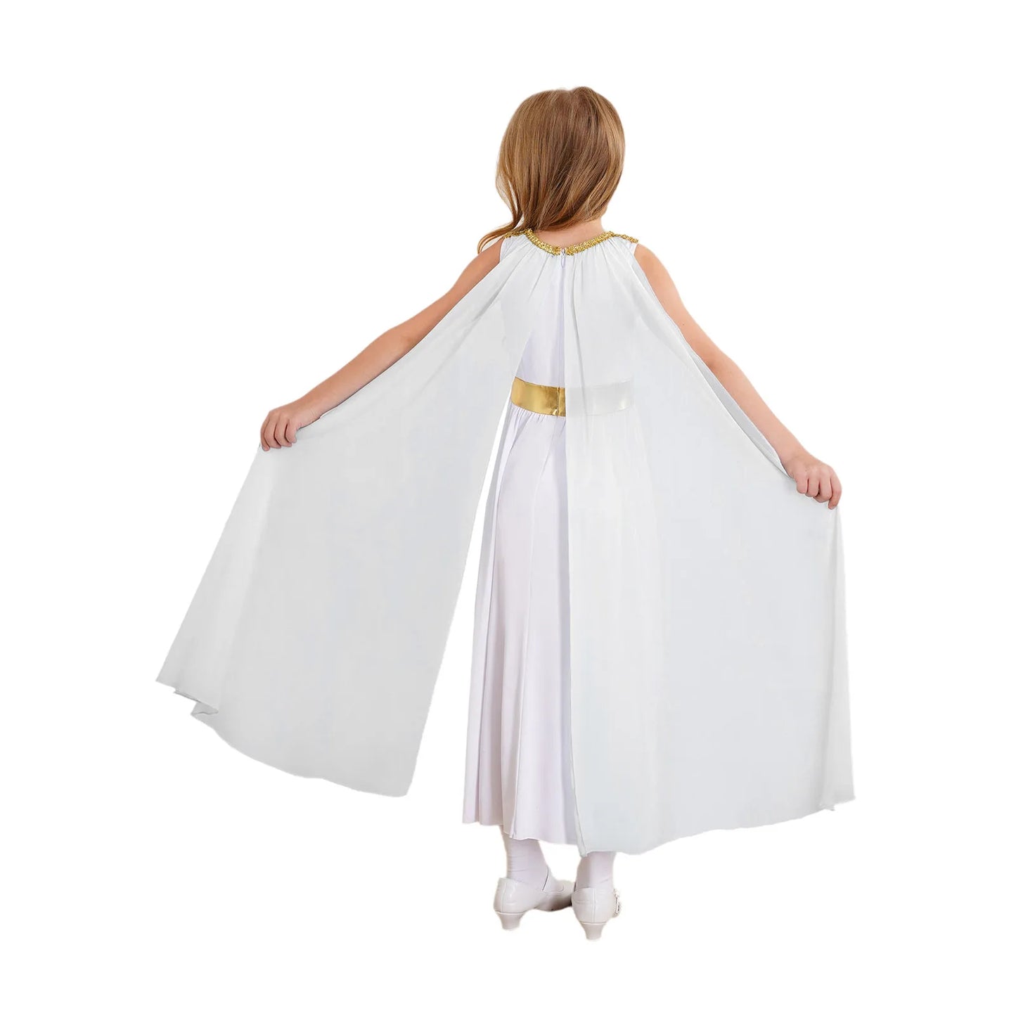 Girls Roman Grecian Athena Split Costume Dress (Age 6-16 YRS)