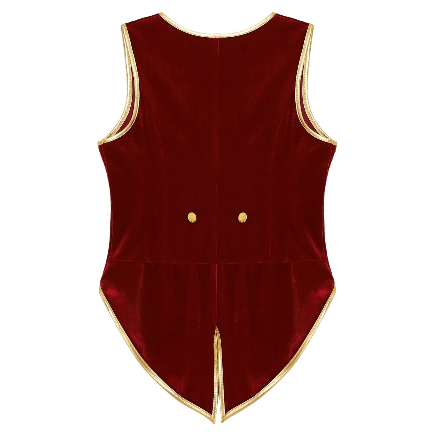 Boys Medieval Renaissance Tailcoat Vest Costume (Age 6-16YRS)
