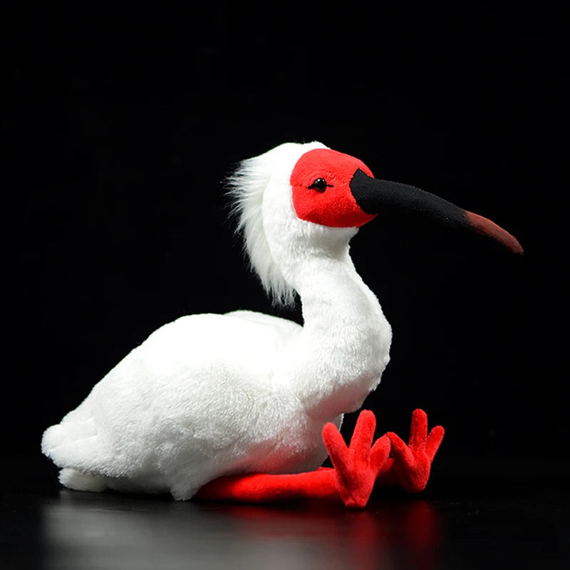 Plush Crested Ibis Stuffed Toy - 27cm