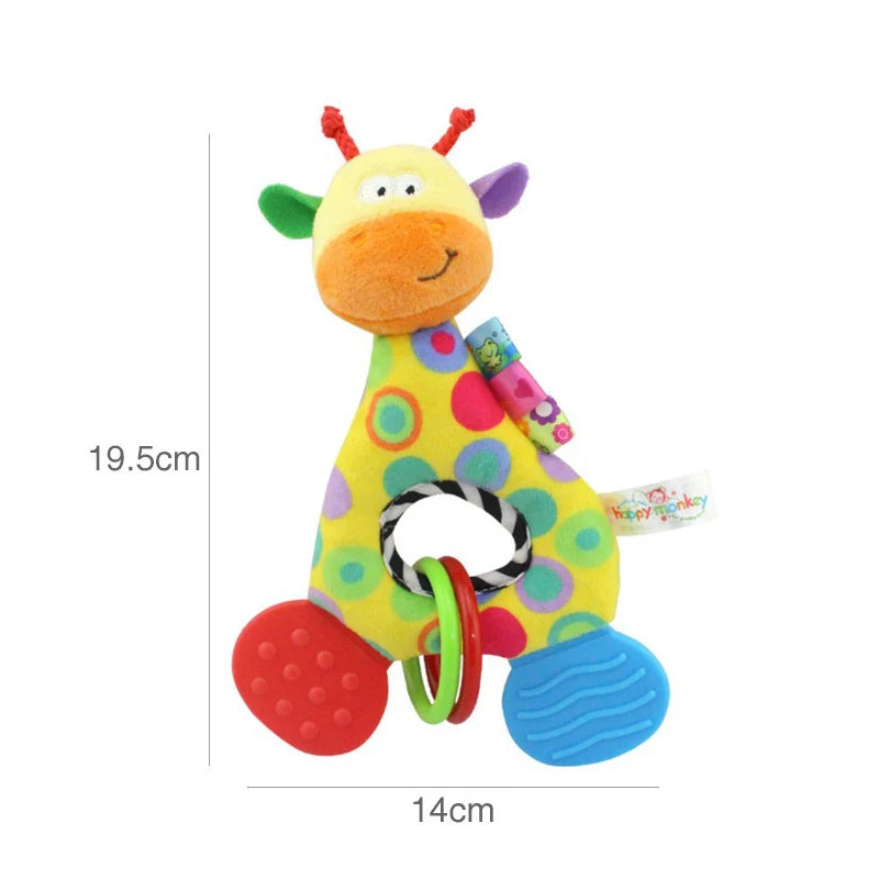 Baby Soft Giraffe Hand Rattle Toy