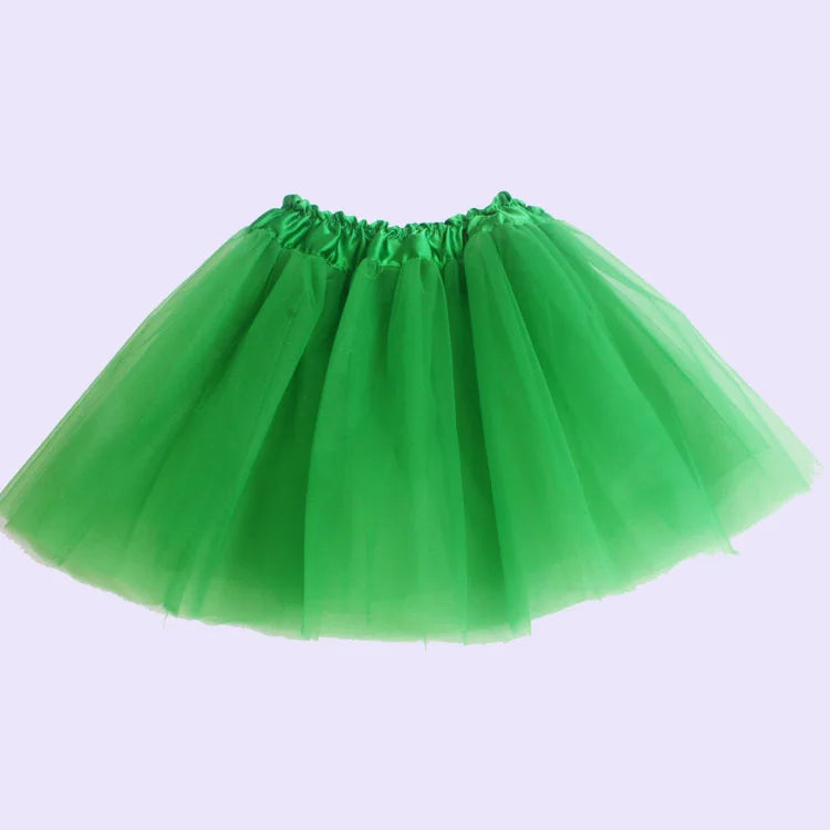 Girls Ballet Tutus Mini Skirt (Age 24M-7 YRS) Green 2-7Y