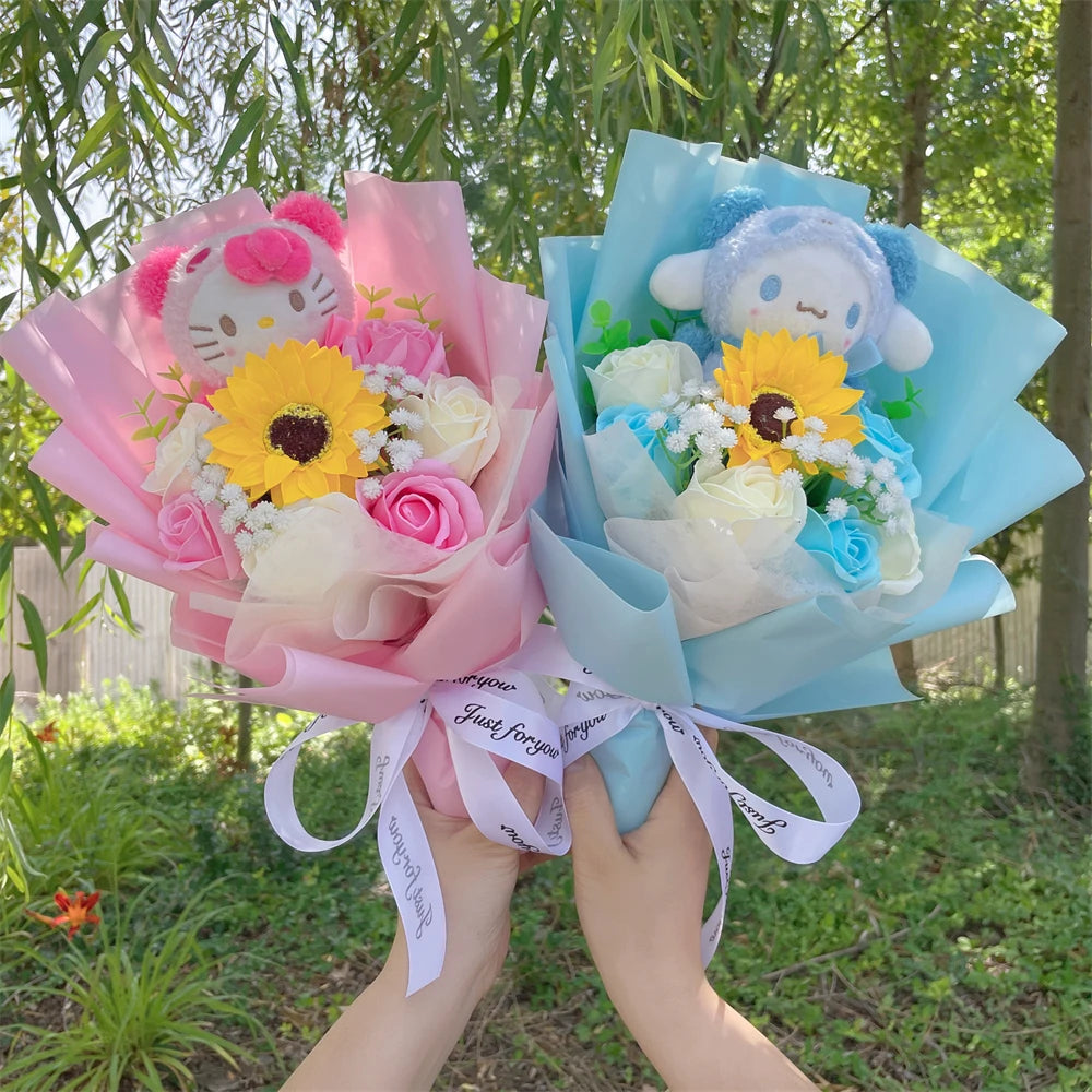 Plush Melody Stuffed Toy Flower Gift Bouquet