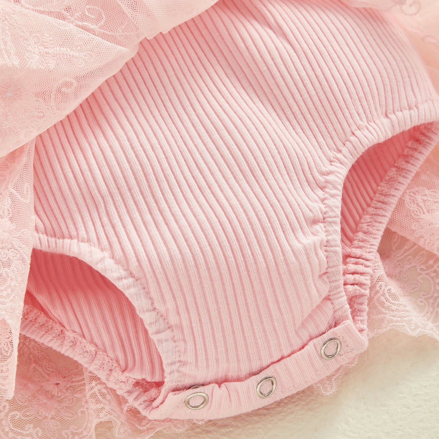 Baby Girls Floral Romper Dress (Age 3M-18M)