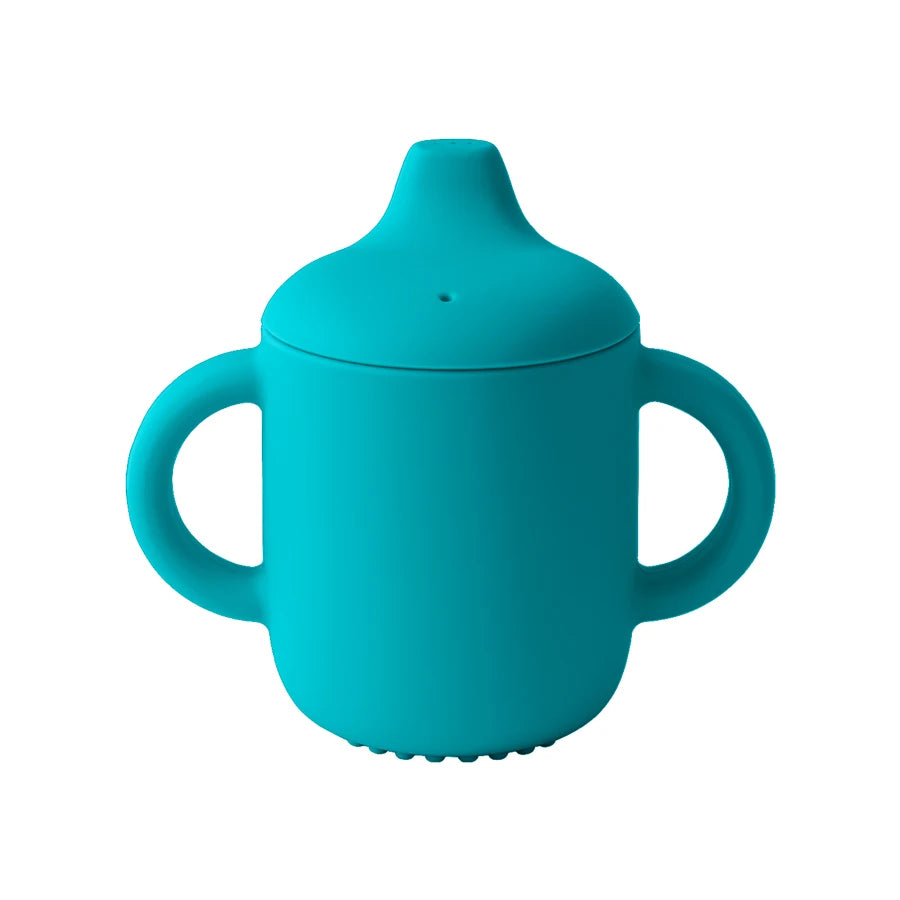 Baby Feeding Silicone Drinking Sippy Cups Green