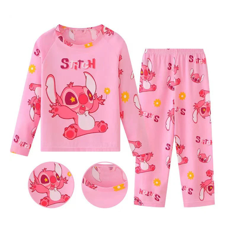 Girls/Boys Stitch Pyjamas (Age 3-16YRS) Hot Pink