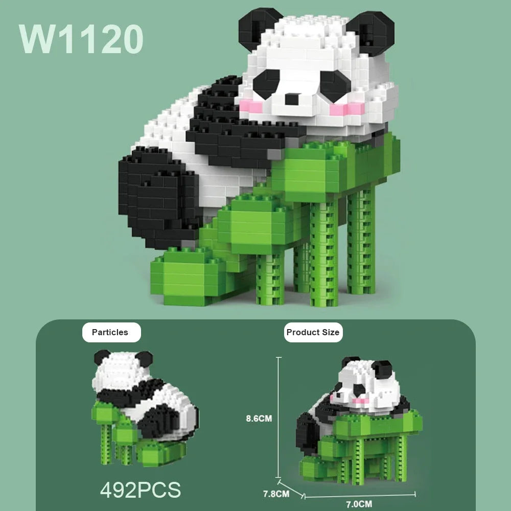 Panda Building Blocks Set DIY Tou