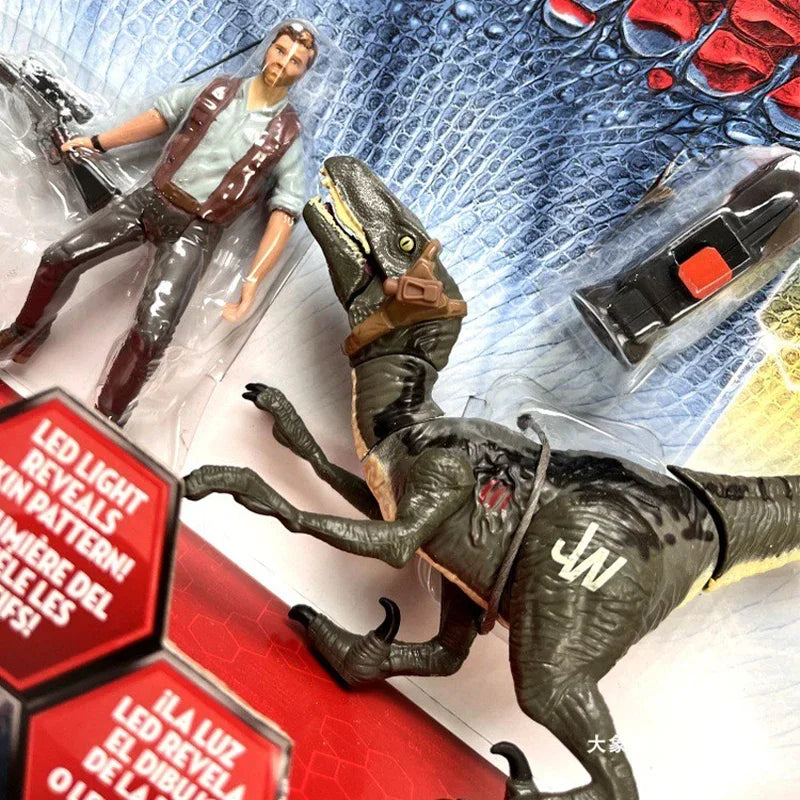 Jurassic Park Cycle & Hybrid Raptor Action Figure Motorcycle Set