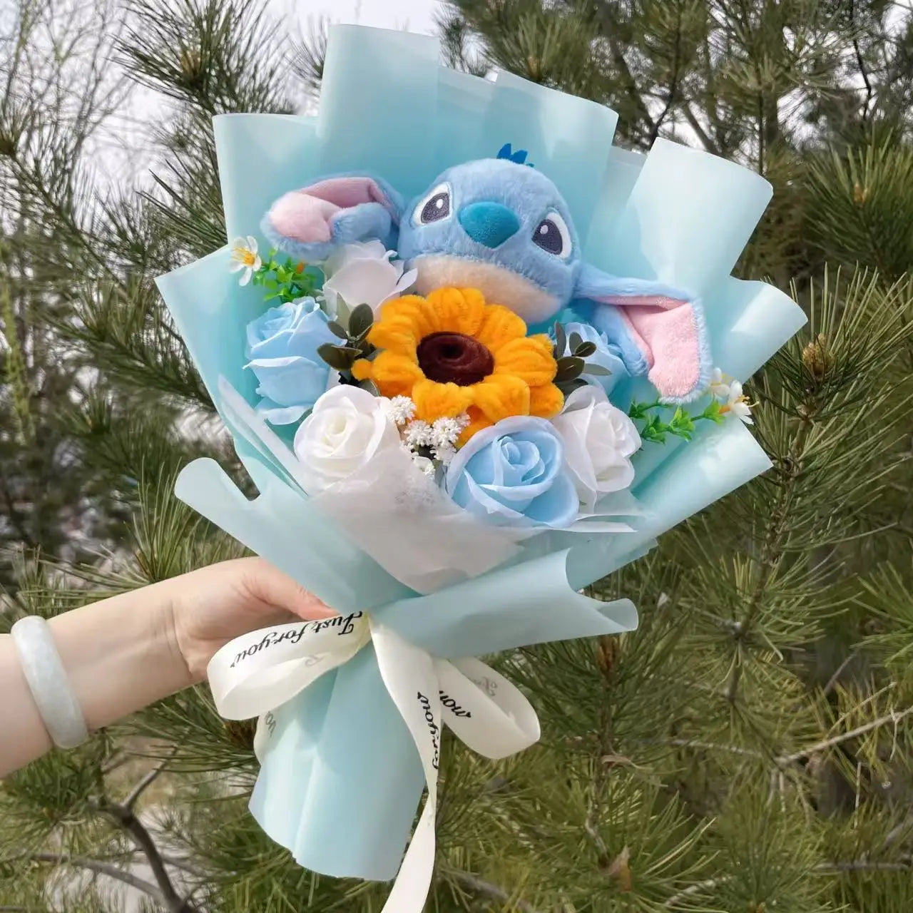 Plush Teddy Bear Stuffed Flower Gift Bouquet
