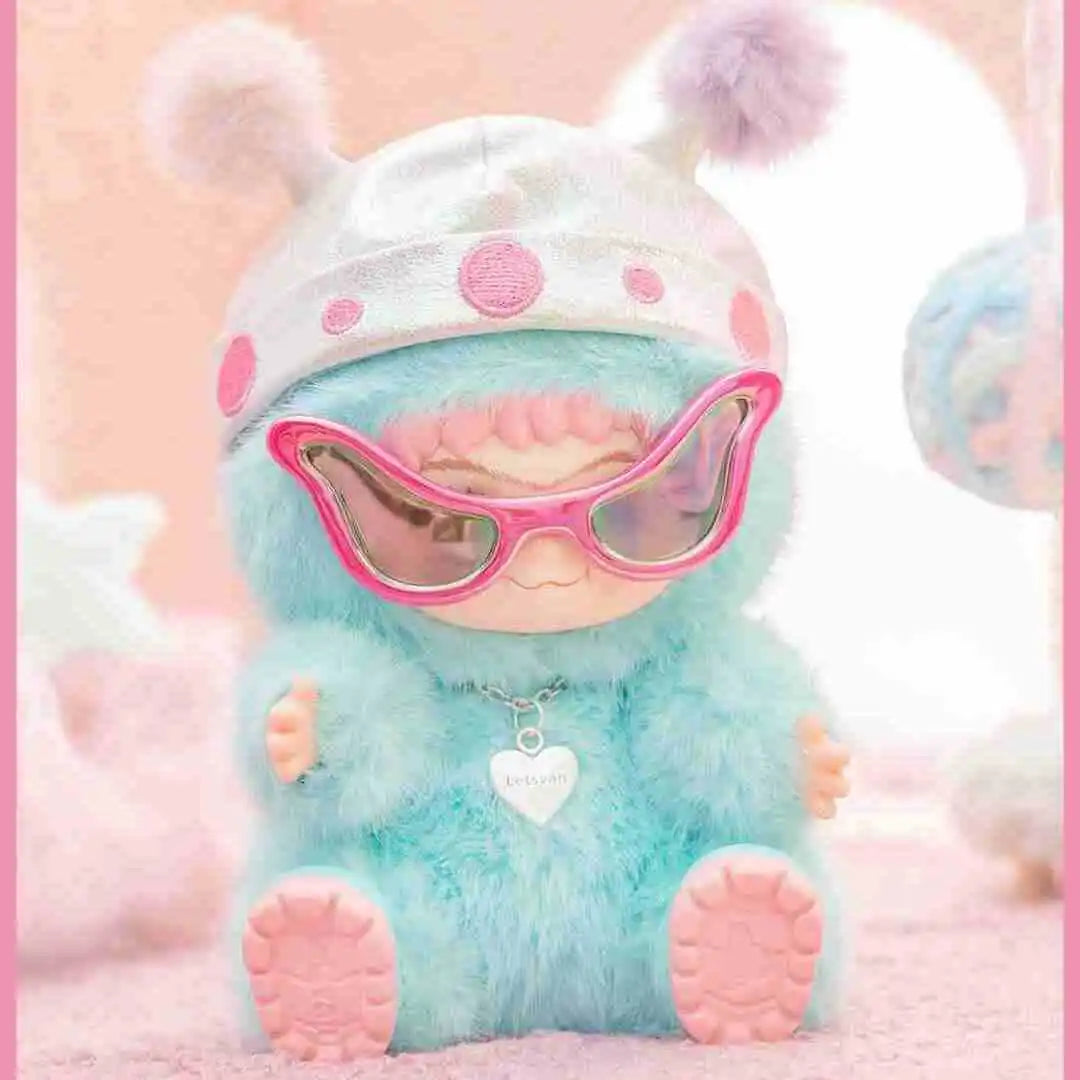 WAKUKU Fuzzy Trendy Fun Party Series Plush Blind Box Figure Ocean Blue