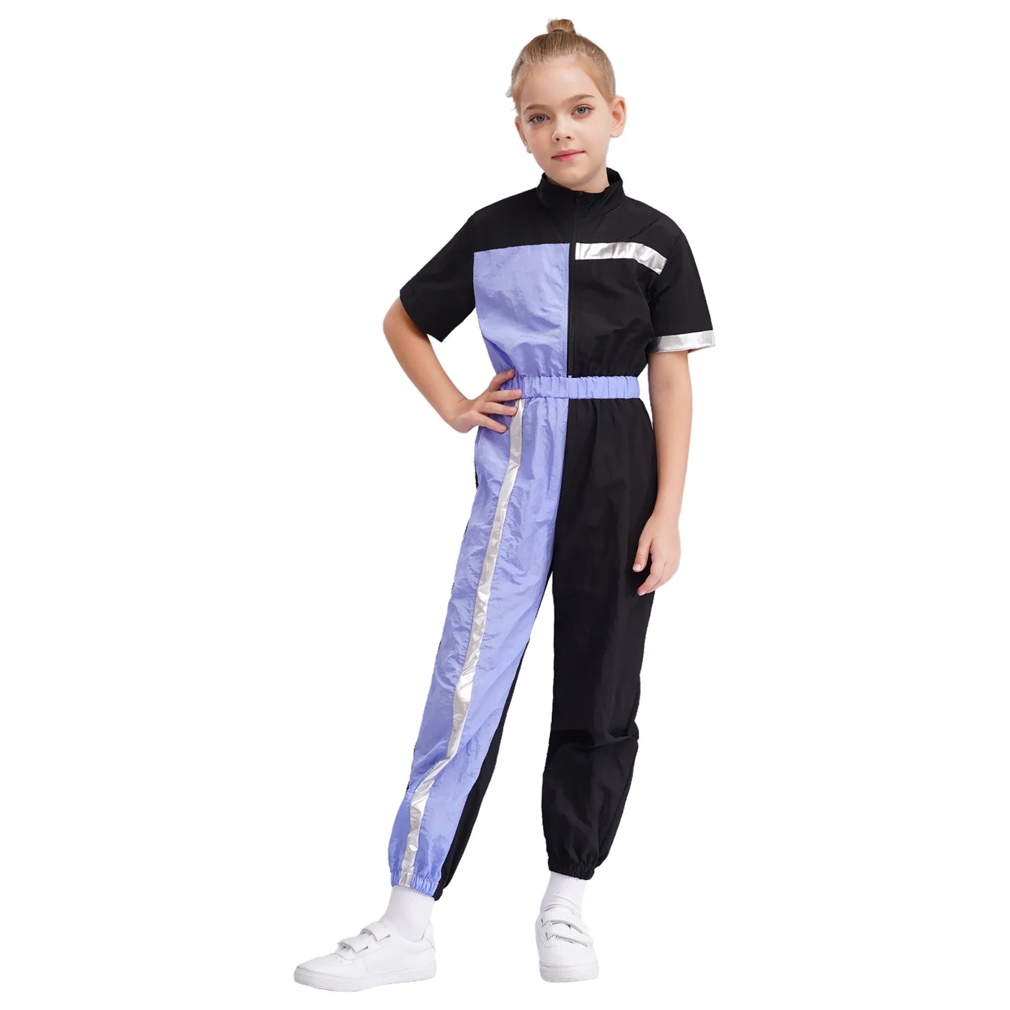Girls Color Block Jumpsuit (6-16 YRS)