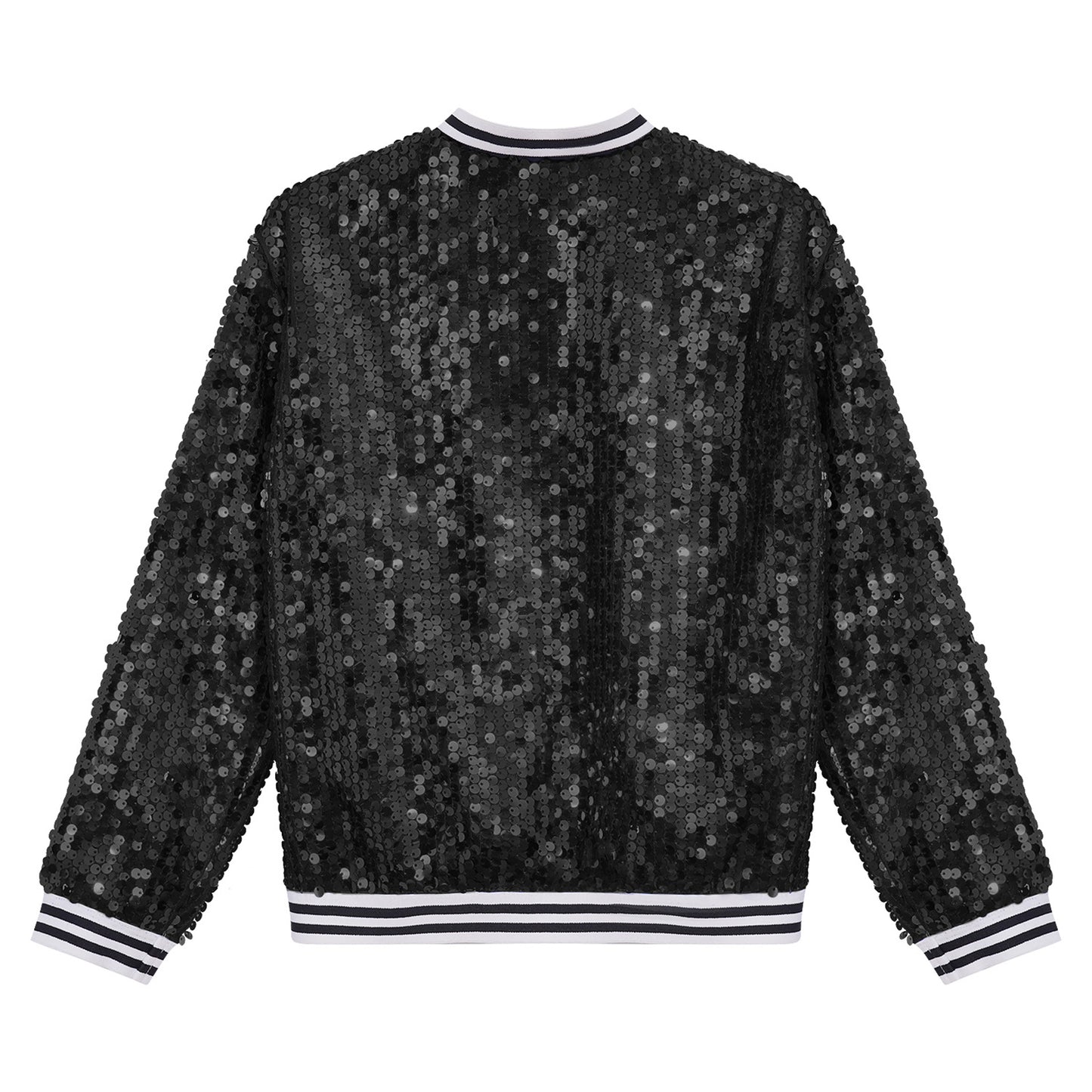 Girls Sequins Baseball Bomber Jackets (Age 6-16 YRS)