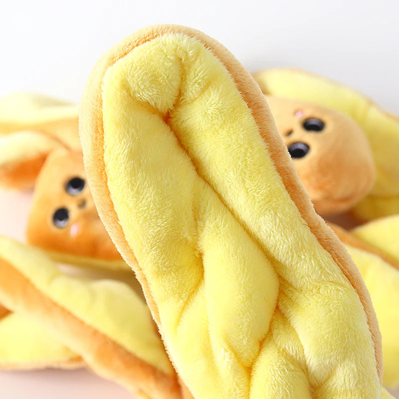 Plush Challah Bread Stuffed Toy - 19cm