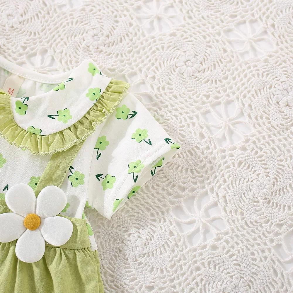 Baby Girls Summer Cotton Flower Dress (Age 6M-24M)