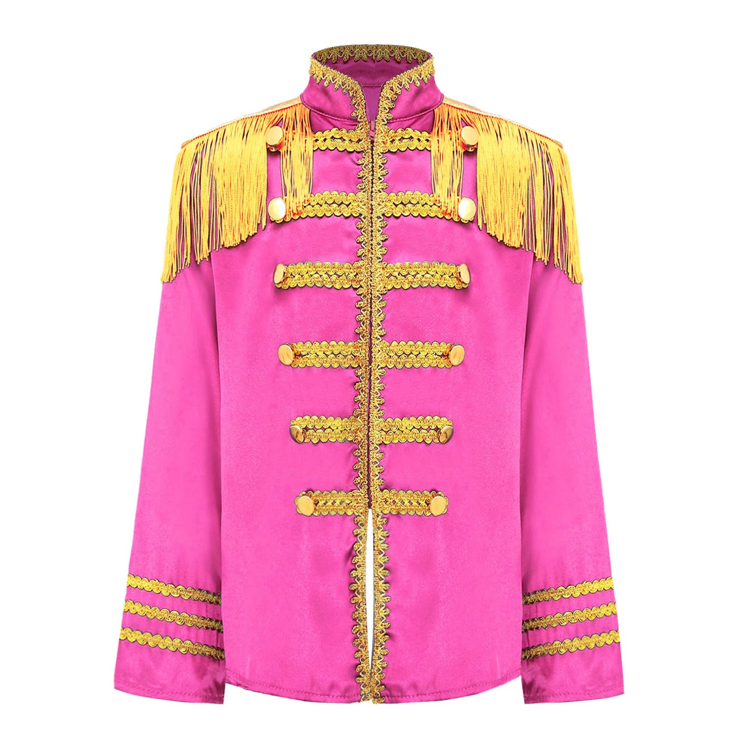 Girls 60s Retro Band Musician Costume Tassel Jacket (Age 6-16 YRS)