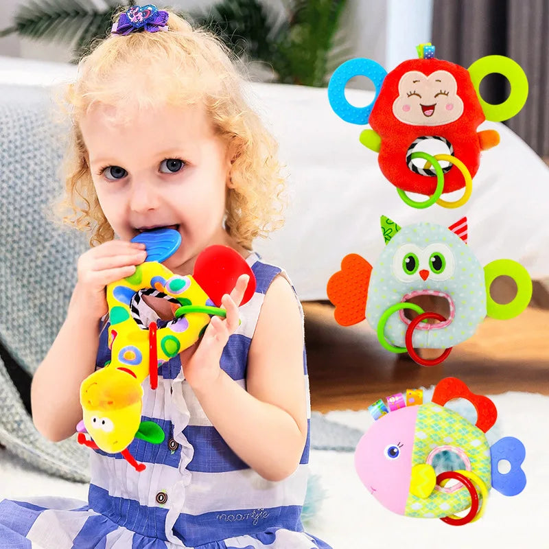 Baby Soft Giraffe Hand Rattle Toy