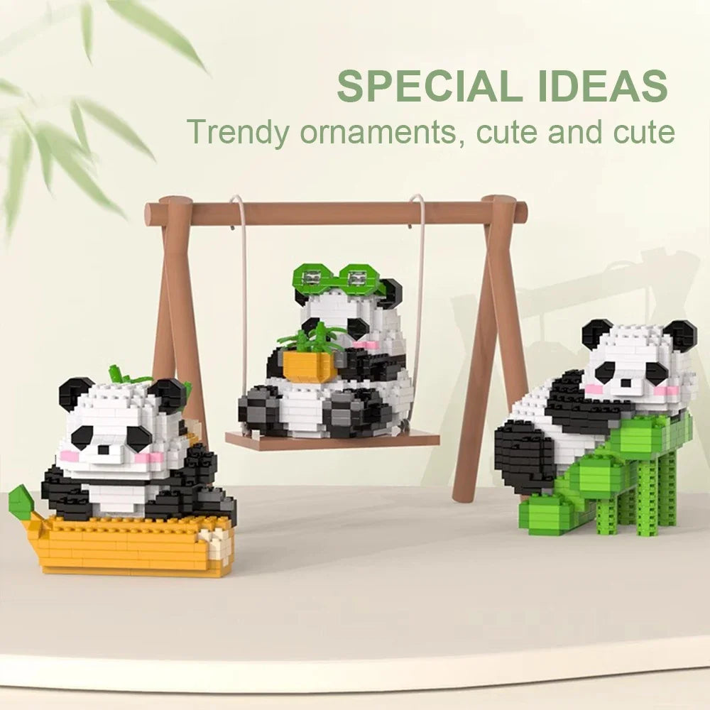 Panda Building Blocks Set DIY Tou