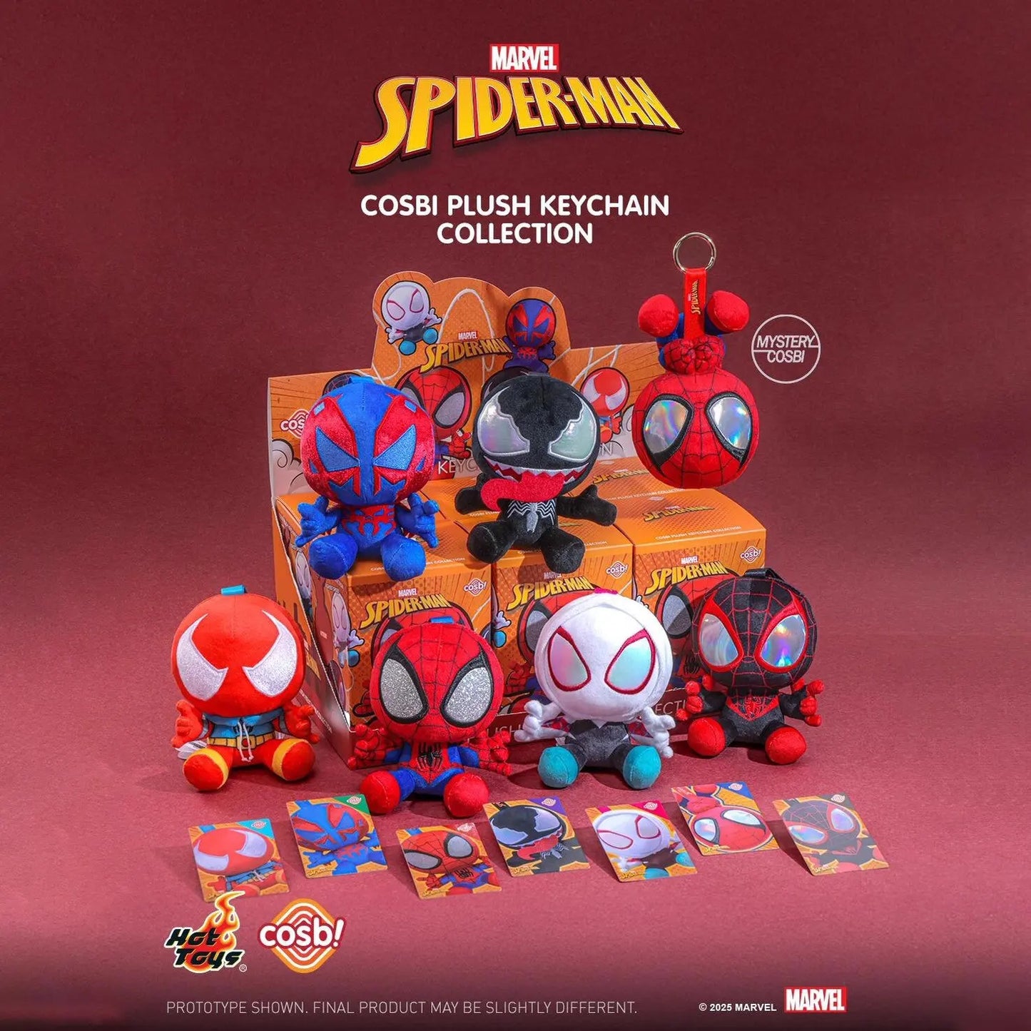Spider-Man: Miles Morales Venom Cosbi Plush Keychain – Across the Spider-Verse Edition