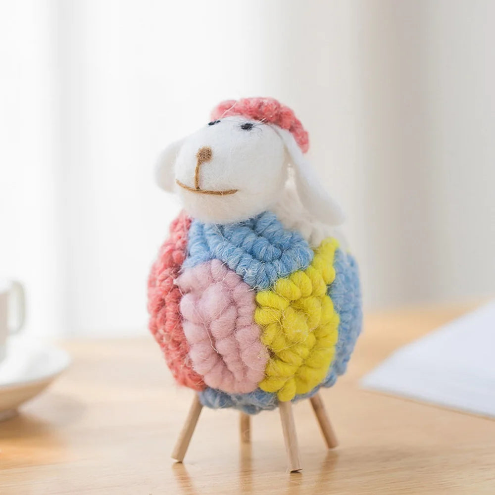 Plush Mini Felt Sheep Stuffed Toy 11-16cm