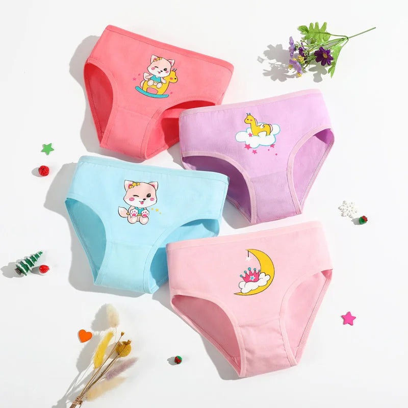 4 Piece - Girls Cotton Underwear 4 pieces 1