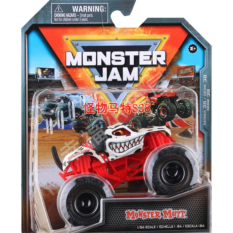 Monster Mutt Monster Jam Grave Digger 1:64 Scale Die Cast Alloy Truck Toys Monster Jam Grave Digger Monster Truck Boys Off-Road Gold