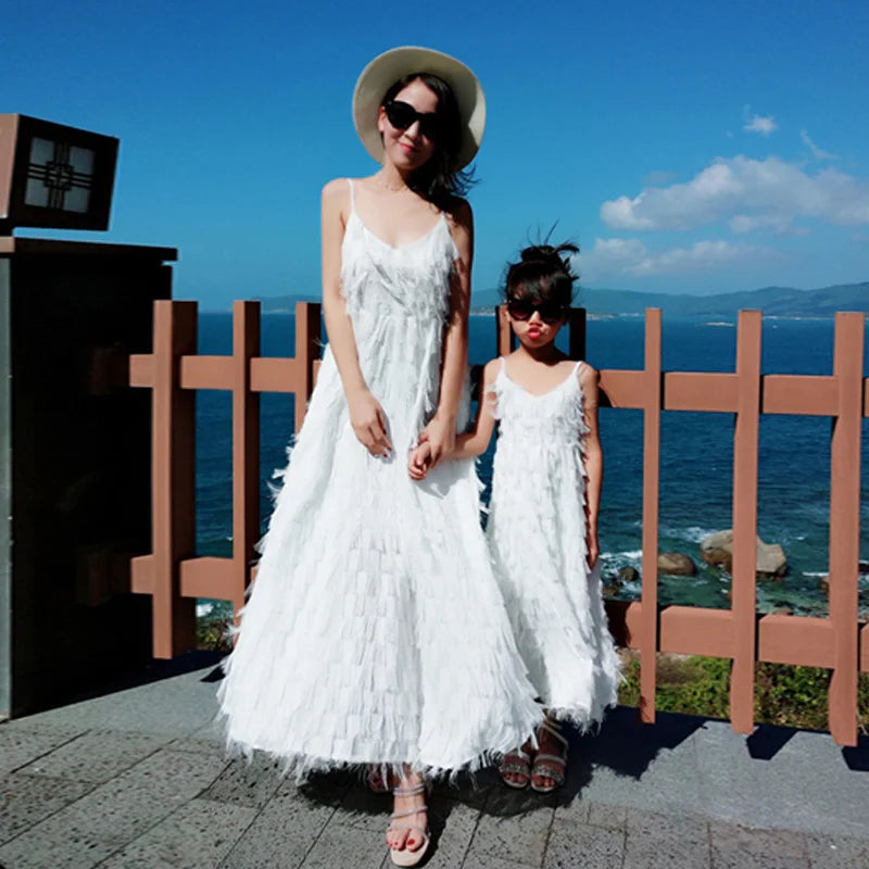 Mother & Daughter Matching White Dress (Mommy & Me)
