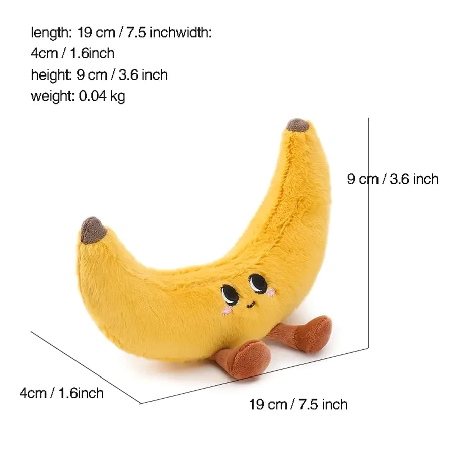 Plush Banana Stuffed Toy - 19cm