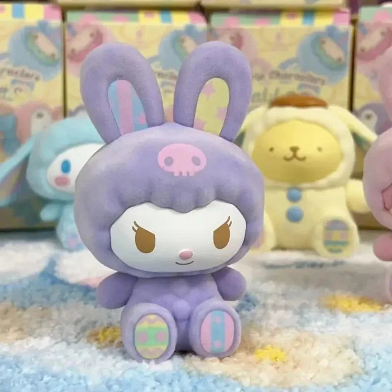 Sanrio Characters Fluffy Rabbit Blind Box Series Figure Model