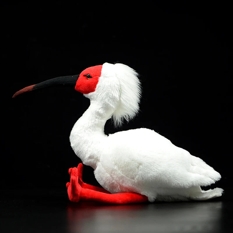 Plush Crested Ibis Stuffed Toy - 27cm