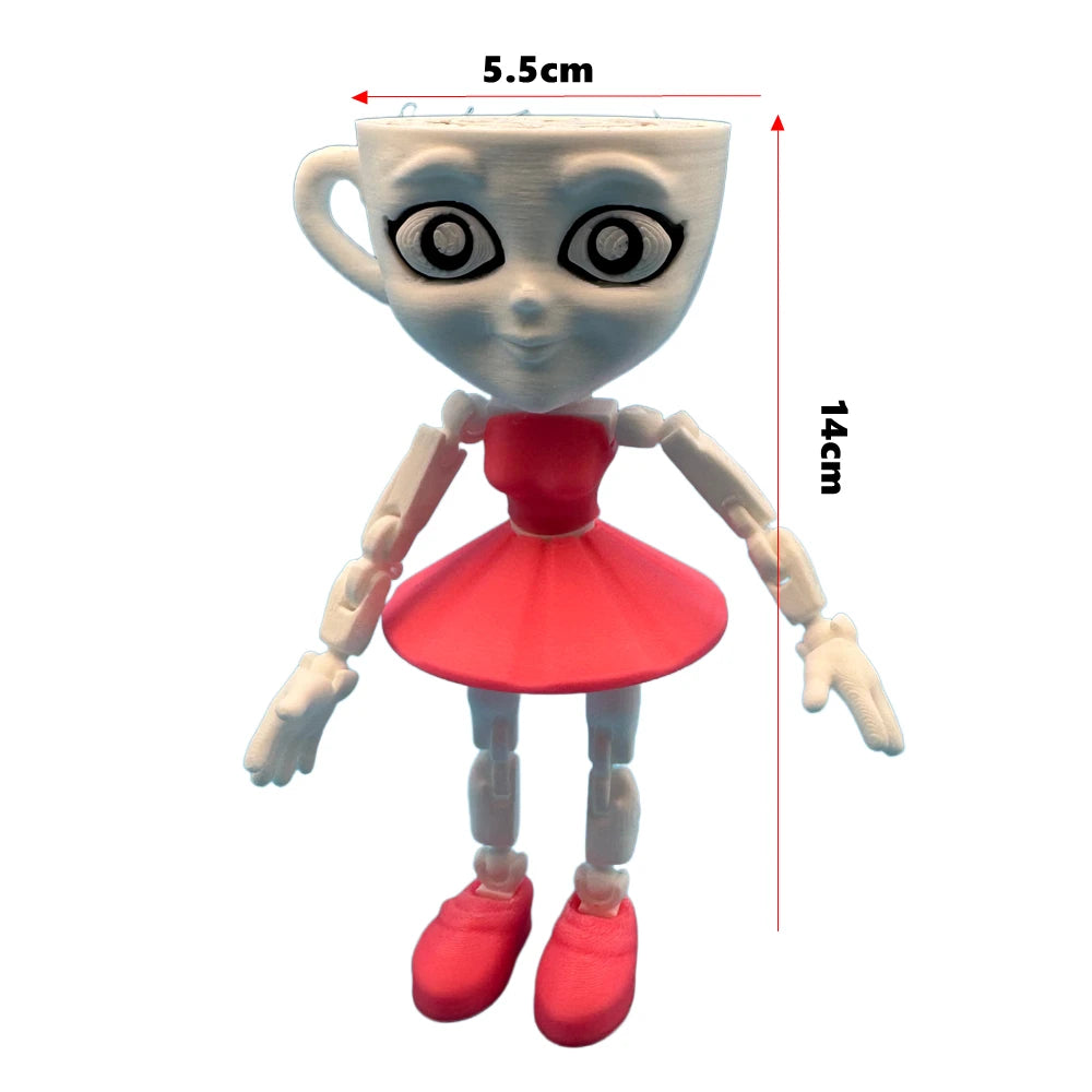Upgraded Tung Tung Tung Sahur Figurine Ballerina Cappuccino Action Figure Tralalero Tralala Anime Figure Desk Ornament Toys Gift