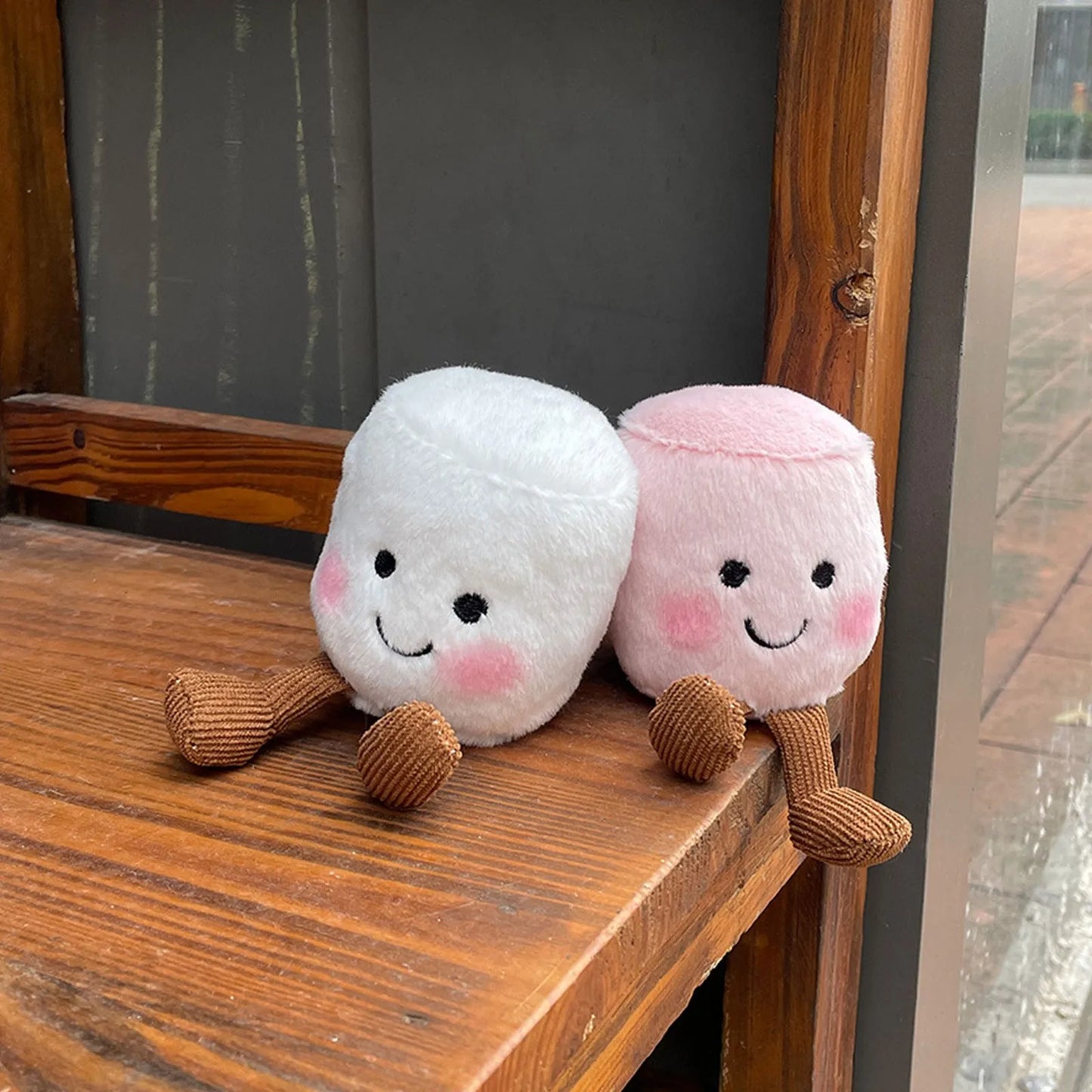 Plush Boiled Eggs Groom Pickles Marshmallows Stuffed Toy