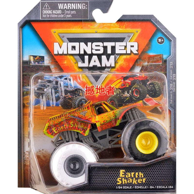 Monster Mutt Monster Jam Grave Digger 1:64 Scale Die Cast Alloy Truck Toys Monster Jam Grave Digger Monster Truck Boys Off-Road Dark Gray