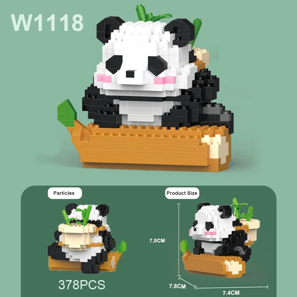 Panda Building Blocks Set DIY Tou