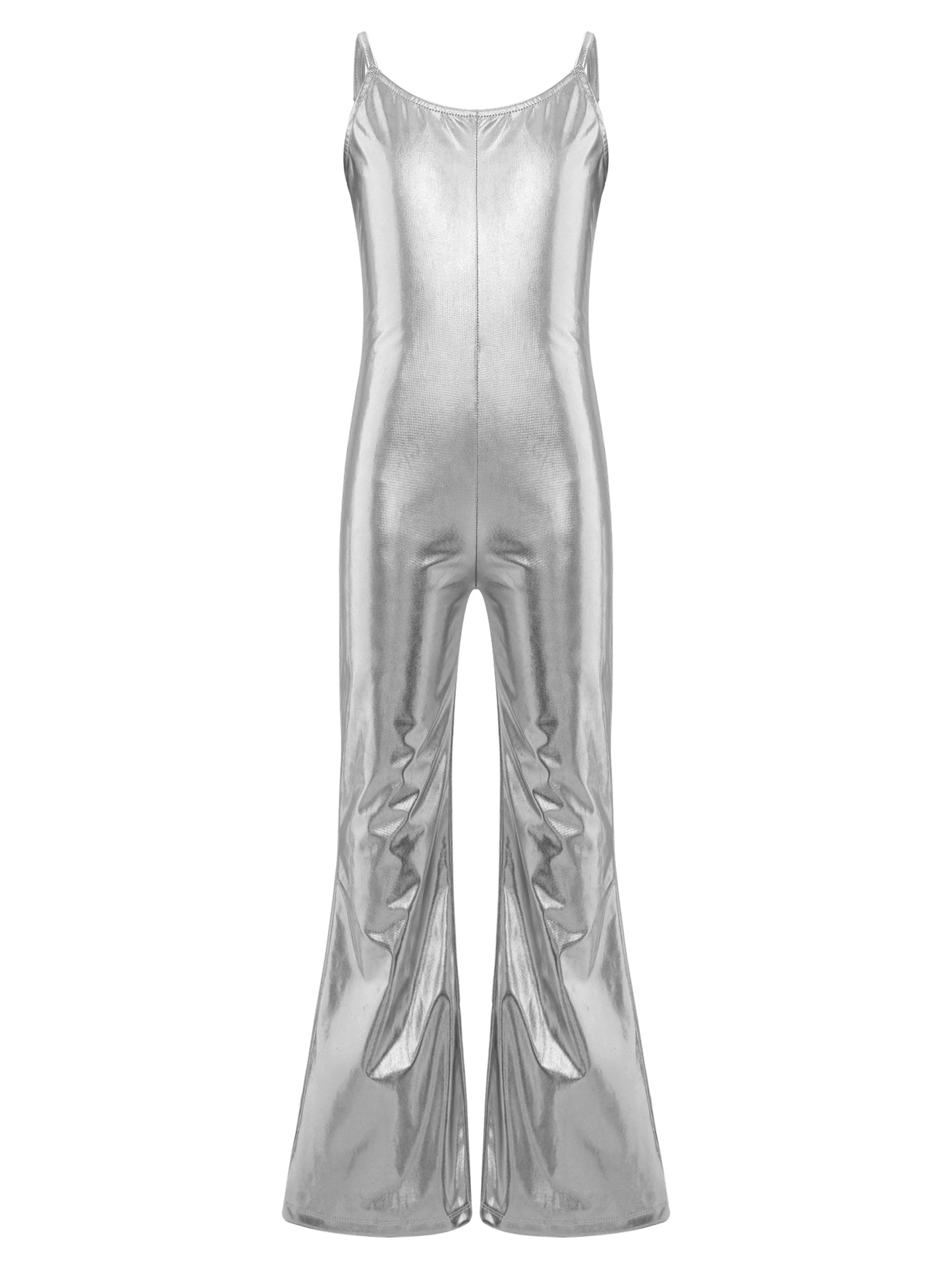 Girls Metallic Gymnastic Jumpsuit (Age 4-16YRS)