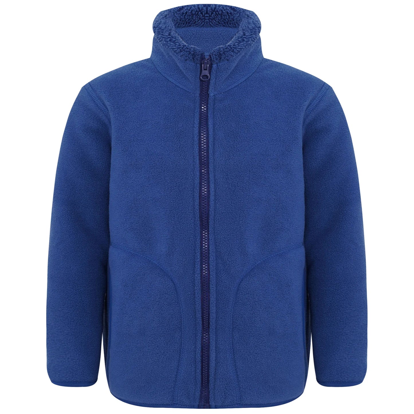 Girls / Boys Fleece Sherpa Jacket (Age 3-16YRS) Blue