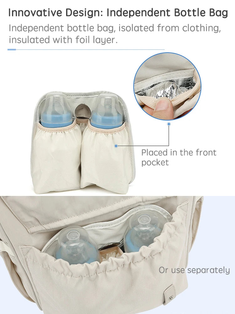 Baby Mummy Nappy Bag With Stroller Hooks