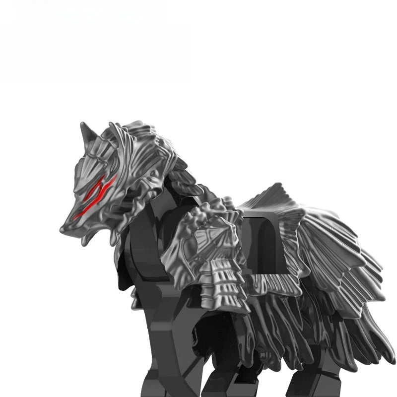 Building Blocks Wolf Cavalry Assembled Toy