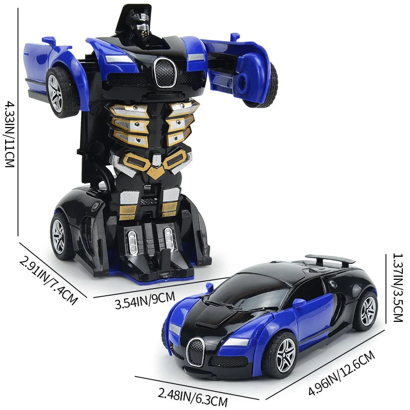 Transformer CarRobot Model Push and Go Car Vehicle