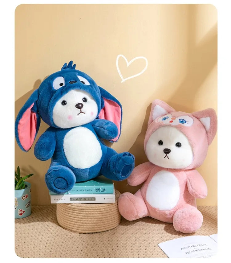 Transforming Animal Costume Teddy Bear Plush | Panda, Red Hood, Blue & Pink Creatures - 50cm