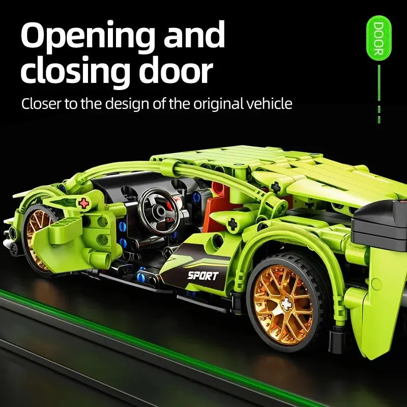 Supercar Building Blocks DIY Toy Car