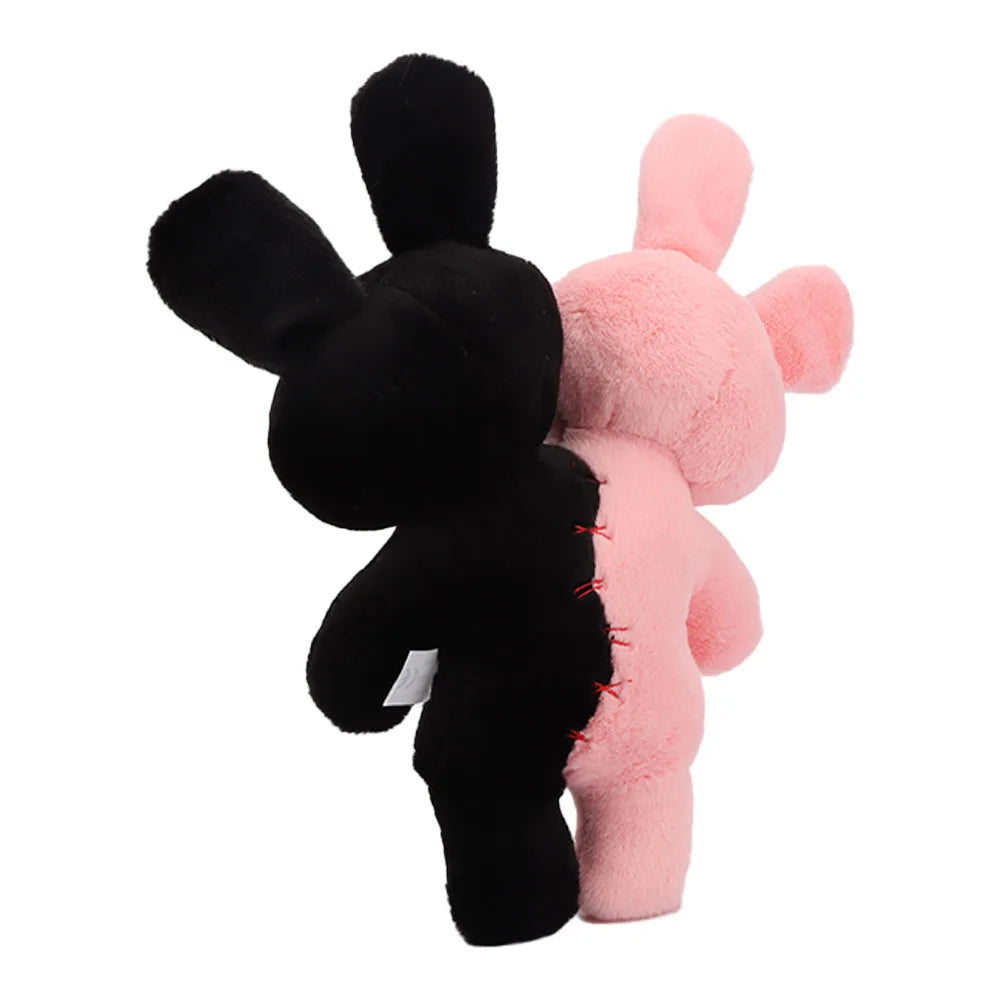 Plush Horrific Two-headed Skull Rabbit Stuffed Toy - 30cm