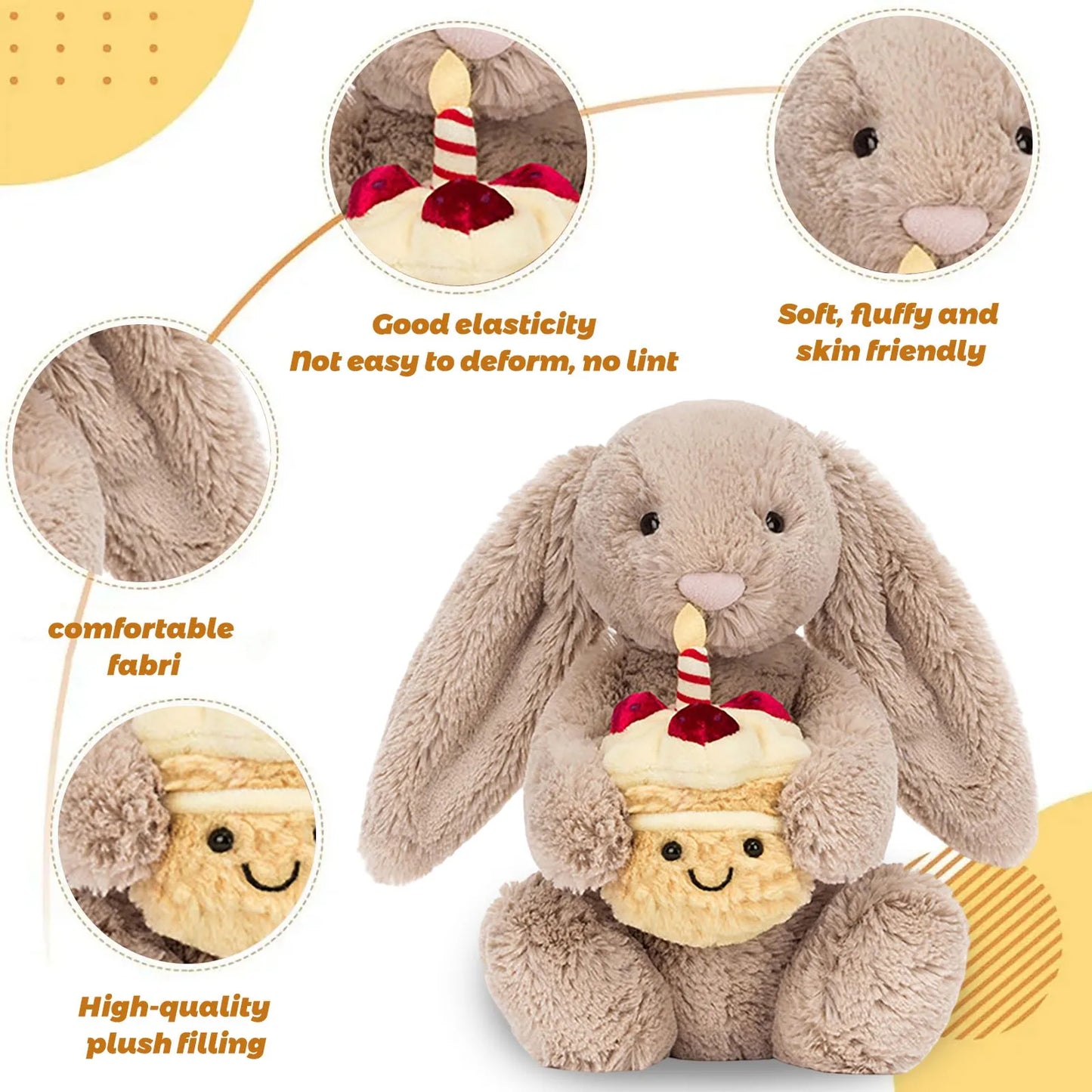 Plush Bashful Bunny Stuffed Toy