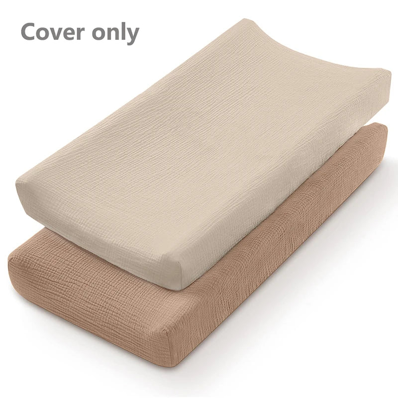 Muslin Changing Pad Cover for Changing Table (Set of 2)