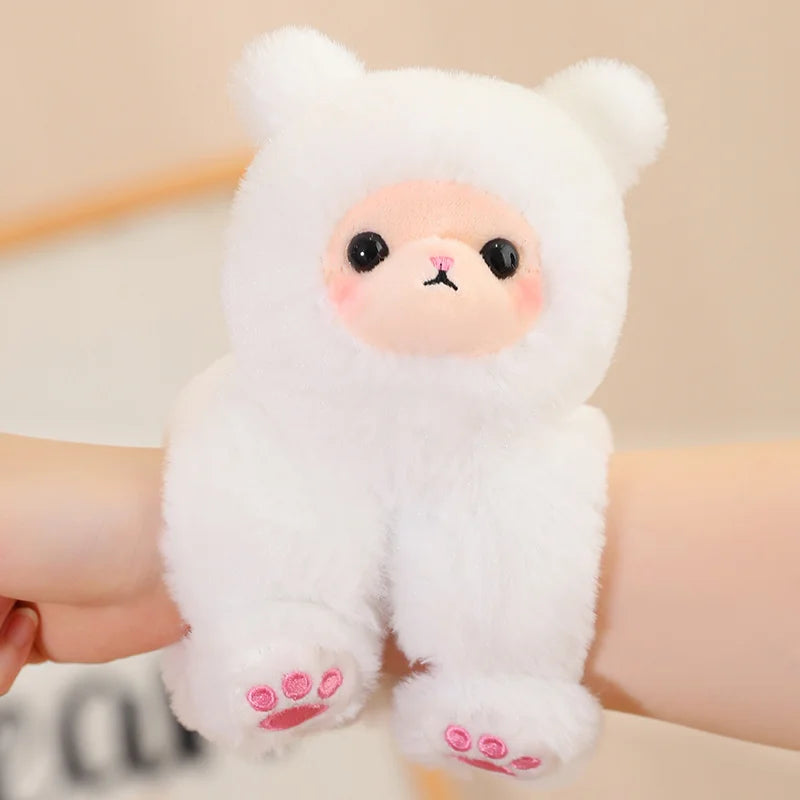 Plush Animal Stuffed Wristband Bracelet Stuffed Toy - 23CM Silver 23cm
