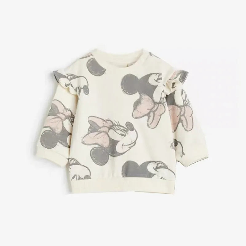 Girls Minnie Print Sweatshirt & Trousers Set (Age 9M-6YRS)