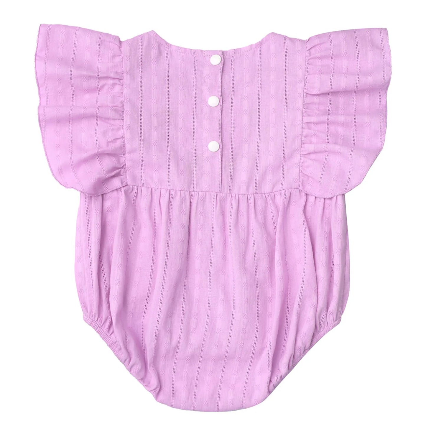 Baby Girls Mexican Embroidered Ruffled Sleeves Romper (Age Newborn-24M)