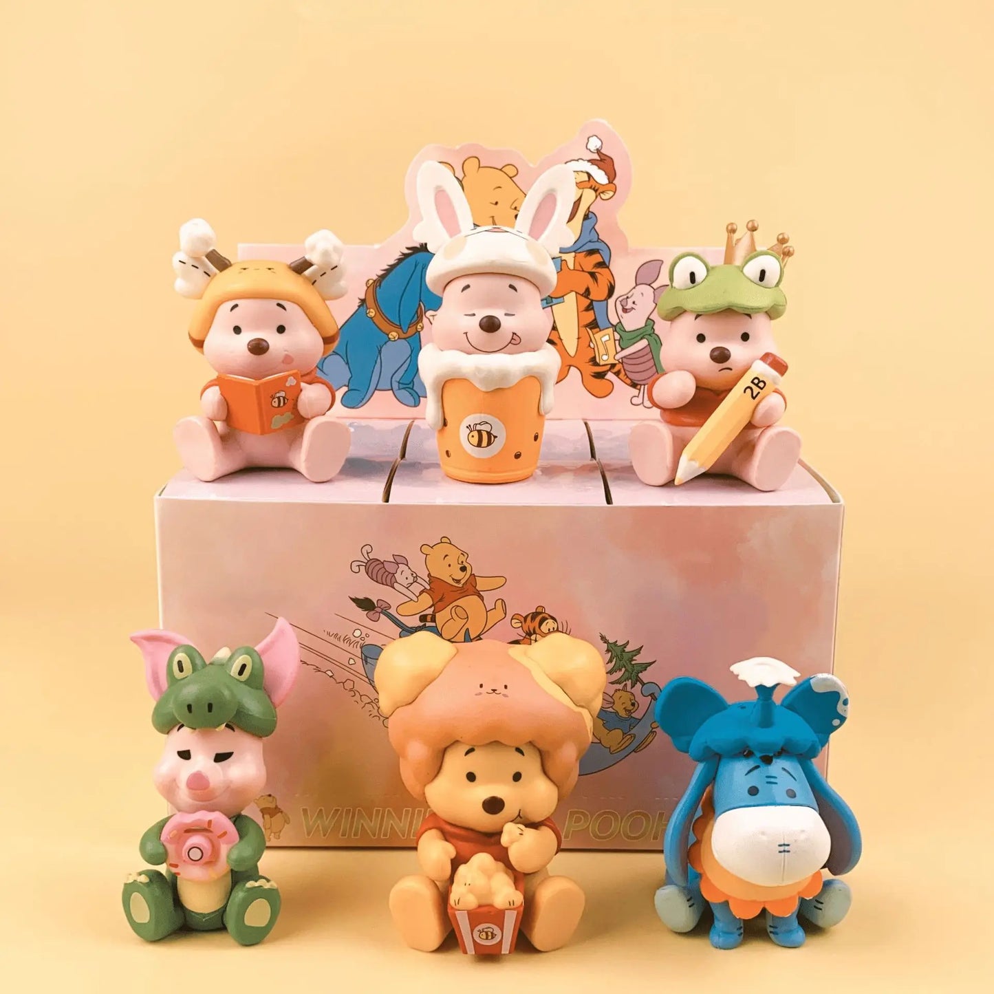 Winnie the Pooh-Themed Blind Boxes from the Happy Everyday Series - 6 Pack C