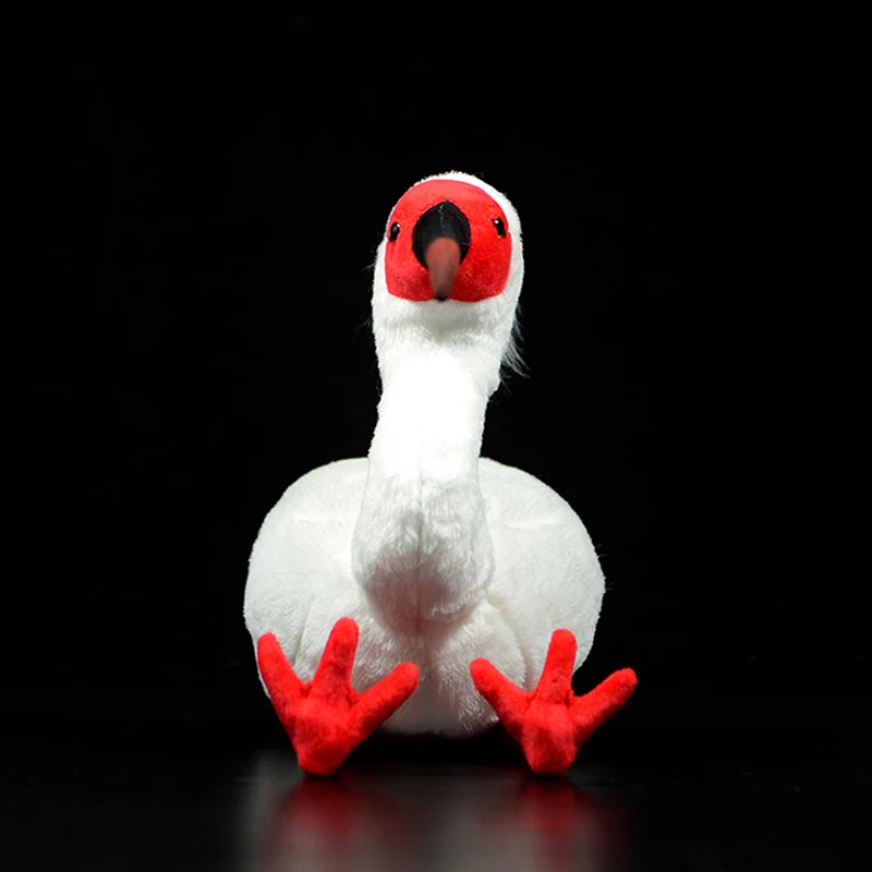 Plush Crested Ibis Stuffed Toy - 27cm