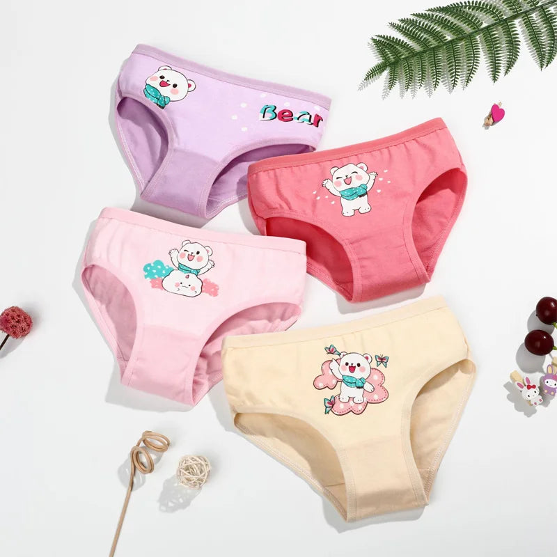 4 Piece - Girls Cotton Underwear 4 pieces 10