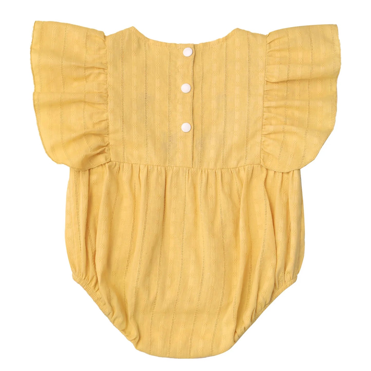 Baby Girls Mexican Embroidered Ruffled Sleeves Romper (Age Newborn-24M)