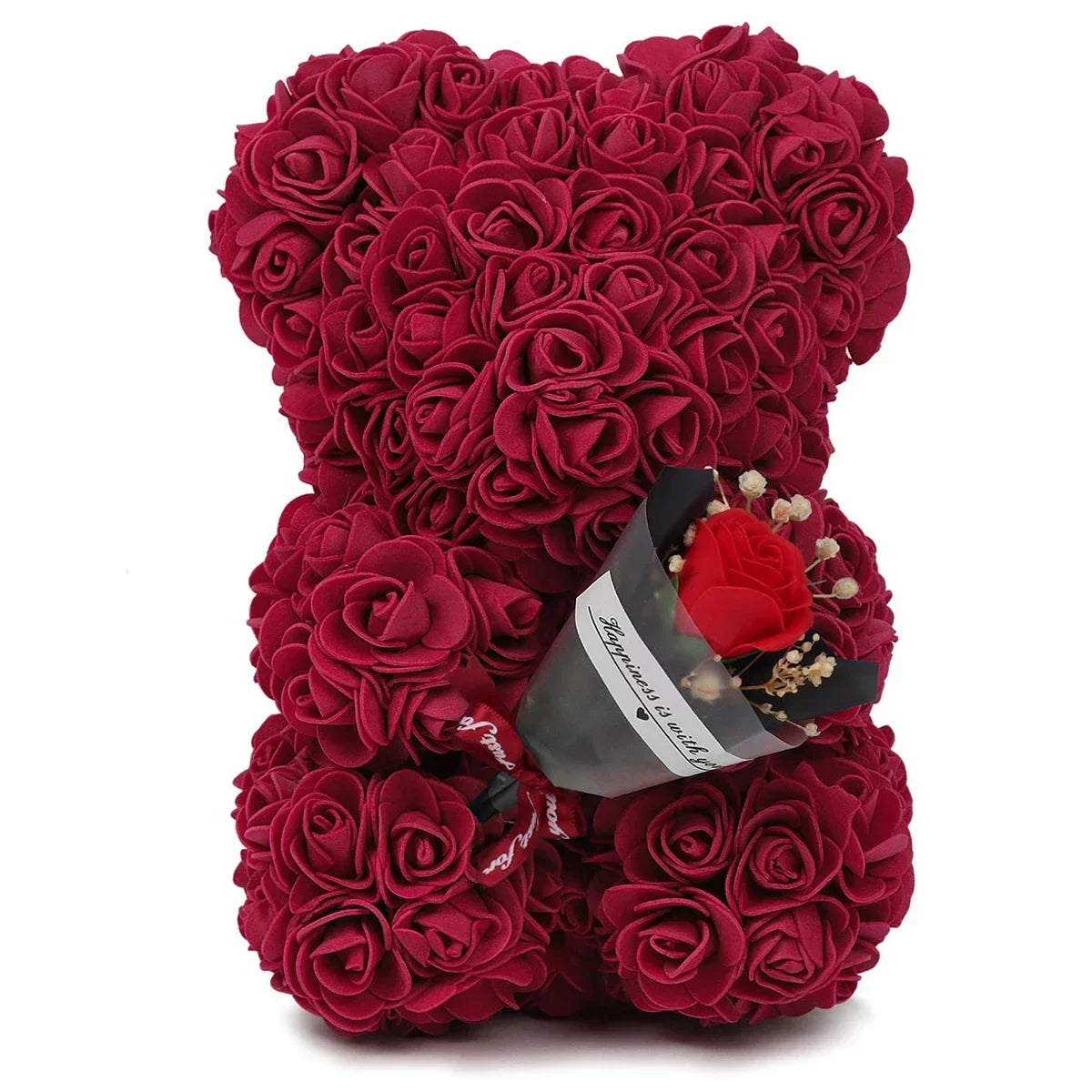 Rose Teddy Bear Bouquet – Handmade Gift Box for Valentine’s Birthdays & Special Occasions